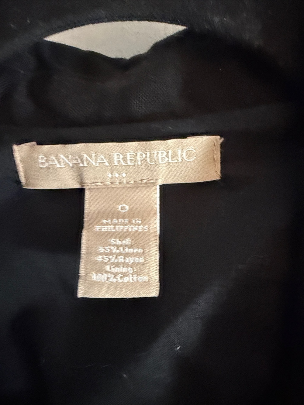 Banana republic black linen Sleeveless Button-Front shirt Dress with pockets 0 - Picture 3 of 5